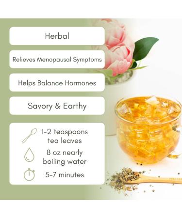 Organic Menopause Relief Loose Leaf Tea - 2oz Bag | Full Leaf Tea Co - Buy Online on GoSupps.com