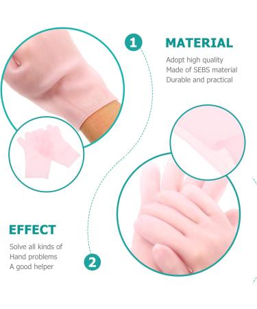 FRCOLOR 1 Pair Moisturising Gloves Anti Wrinkle Gloves Cracked Gel Gloves Hand Spa Mask Gloves Lotion Moisturising Gloves Women's Mittens 21.5X11.5cm - Buy Online on GoSupps.com
