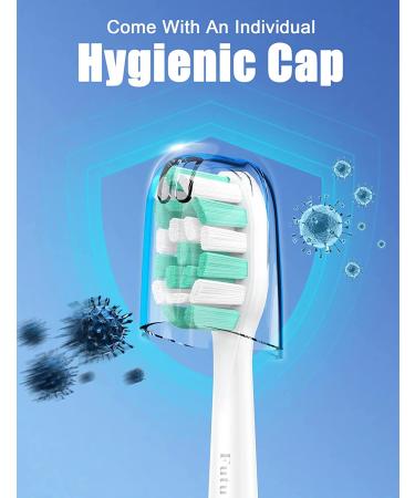 Futulkyus Replacement Heads for Philips Sonicare - 10 Pack Gum & Plaque Control, Compatible with ProtectiveClean & DailyClean - Buy Online on GoSupps.com