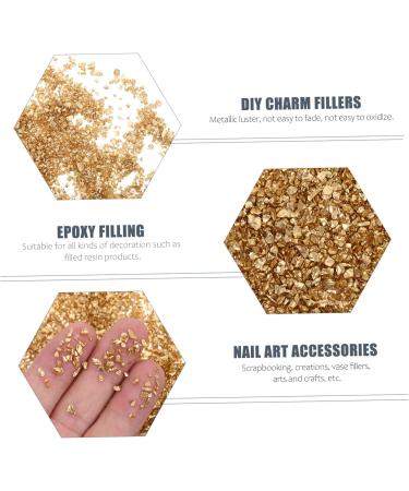 Healeved 1 Glass Chip Resin Colored Rhinestones 3d Nail Charms Rhinestone for Nails Bulk Crafts Nail Accessories Glass Charms Filling in Bulk Colored Bulk Filler Irregular 0.5X0.3cm Golden - Buy Online on GoSupps.com