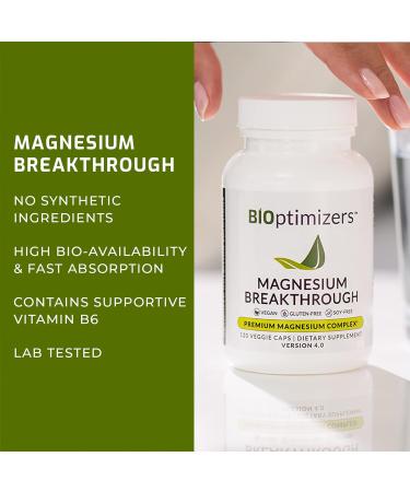 Magnesium Breakthrough 4.0 Supplement - 7 Forms Including Bisglycinate, Malate, Citrate - Natural Sleep Aid & Brain Support - 60 Capsules - Buy Online on GoSupps.com
