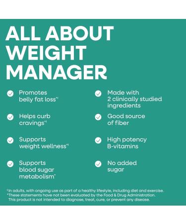 Nature's Way Weight Manager Drink Mix Packets Supports Craving Management & Abdominal Fat Loss*(1) with Clinically Studied Ingredients Plant-Based Fiber No Sugar Mixed Fruit Flavored 30 Packets - Buy Online on GoSupps.com