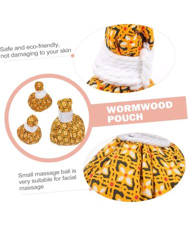 Lurrose 3-Set Warm Roasted Wormwood Rolls - Body Relaxing Spa Bag Thai Massage Fleece Manual Massage Balls for Ultimate Relaxation - Buy Online on GoSupps.com