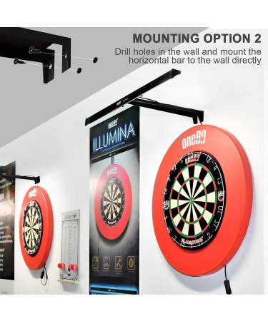 ONE80 ILLUMINA Dartboard Lighting System - Natural Sunlight Effect, Minimum Shadow Design - Dartboard and Surround Not Included - Buy Online on GoSupps.com
