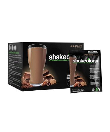 BODi Shakeology Whey-Based Protein Powder Gluten-Free Superfood Shake with Vitamins & Minerals Helps Support Healthy Weight Loss & Gut Health Chocolate 14 Individual Packets Chocolate Whey