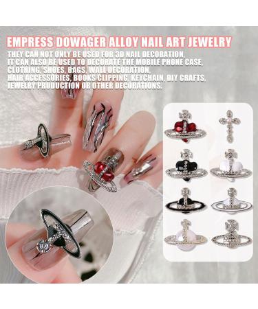 Planet Nail Art Charms 32 Pcs Silver Planet Nail Charms Nail Gems Cross Nail Rhinestones Luxury Nail Jewelry Accessories for Women Girls DIY Jewelry Making Nail Decorations (Silver B) - Buy Online on GoSupps.com