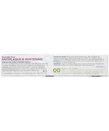 Shop TOMS OF MAINE Natural Toothpaste - Antiplaque Whitening Peppermint 5.5 oz | Eco-Friendly Oral Care - Buy Online on GoSupps.com
