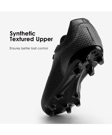 DREAM PAIRS Men's Firm Ground Soccer Cleats - Size 7, Black/Grey - Buy Online on GoSupps.com