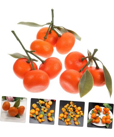 Zerodeko 3pcs Simulation Sugar Orange Plastic Fruit Decor Orange Model House Decorations for Home Artificial Orange Home D cor Playhouse Toy Photo Prop Household Showcase Foam - Buy Online on GoSupps.com