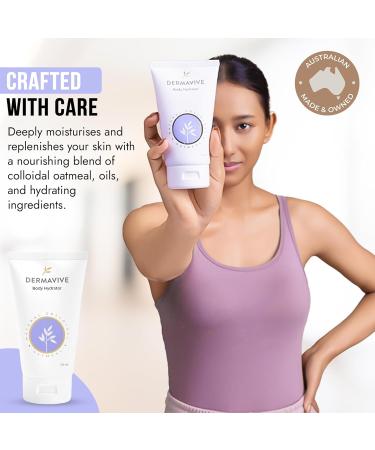 Dermavive Oatmeal Body Hydrator Colloidal Oatmeal Moisturizing Oil for Itchy Dry Flaky & Sensitive Skin Nourishing After-Shower Body Oil for Kids Teens & Adults 120ml (4.05 fl oz) - Buy Online on GoSupps.com