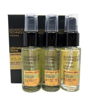 Shop 3 x AVON Advance Techniques Daily Shine Dry Ends Serum 30ml - Set for Silky Shiny Hair | International Shipping Available - Buy Online on GoSupps.com