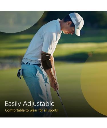 BraceUP Elbow Brace for Tendonitis & Tennis Elbow - Pain Relief Support for Men & Women - Adjustable Forearm Strap - Golfers Elbow Brace (Black - Buy Online on GoSupps.com