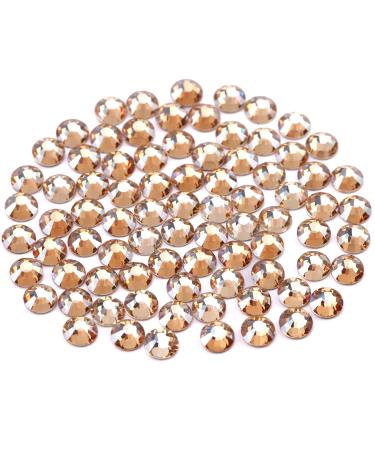 Yhmq du 576PCs pieces of rhinestones nail crystals + rhinestones for nails crystal gold shadow + SS30 (6.4 + 6.5mm) Gold Shadow SS30-576PCs