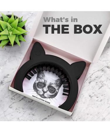 Interior Cat Door with Brush - Easy DIY Setup, Fits Cats Up to 20lbs - Secured Installation in Minutes - Buy Online on GoSupps.com