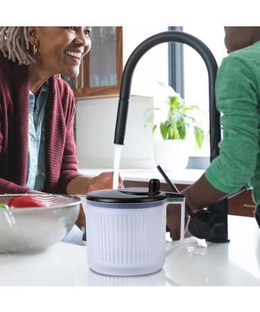  Xasbseulk Salad Spinner and Salad Dryer | 5L Salad Spinner for Fruits and Vegetables Easy to Clean Quick and Easy Drying | Salad Spinner for Vegetables and Fruits - Buy Online on GoSupps.com