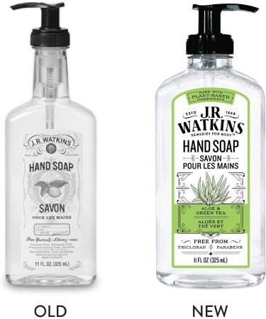 J.R. Watkins Aloe & Green Tea Hand Soap - 11 fl oz | Natural & Moisturizing - Buy Online on GoSupps.com