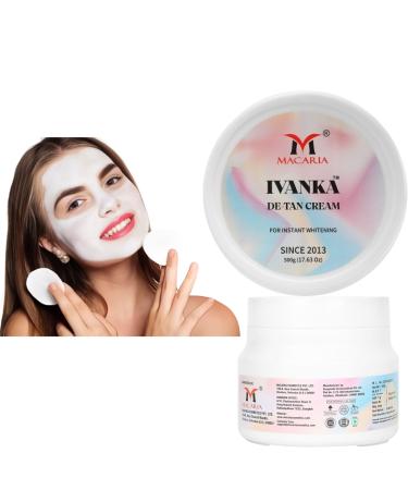 MACARIA Ivanka de tan Vitamin E Clay Mask Deep Cleansing Facial Mask Clay Face Mask Scrub & Cleanser For Skin Care with Kaolin Clay and Aloe for Pores Acne Dark Spots for Vaginal Pussy Hydrating 17.63 Oz