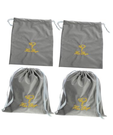OHPHCALL 4pcs Hair Dryer Storage Bag Storage Bag for Hair Dryer Hair Drawstring Hair Dryer Bags Drawstring Pouch Blow Dryer Pouch Drawstring Storage Bags Portable Hair Dryer Bags