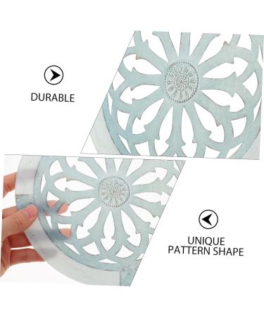 WHAMVOX Pattern Disc vintage signs vintage decor Metal Wall Art Decor Round Wall Ornament pendant manual 20x20cm Grey - Buy Online on GoSupps.com