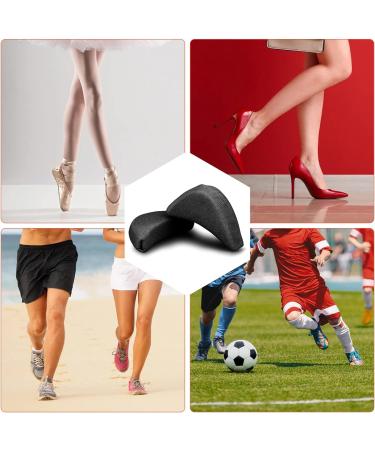Adjustable Soft Sponge Shoe Fillers | Big Toe Plug Inserts for High Heels | Unisex Foot Pain Relief | Black, 2 Pairs - Buy Online on GoSupps.com