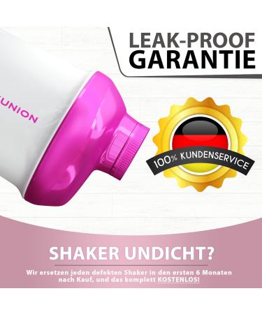 Buy Women s 400ml Deluxe Protein Shaker Leak-Proof BPA-Free White/Pink | Ideal for Creamy Shakes & Fitness Drinks - Buy Online on GoSupps.com