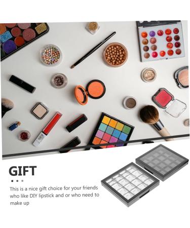  MAGICLULU MAGICLULU Set of 2 eyeshadow boxes eyeshadow palette makeup tray black makeup tray for blush highlighters lipstick makeup kit - Buy Online on GoSupps.com