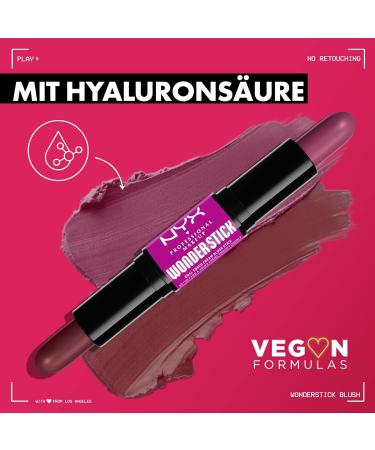 NYX Professional Makeup Wonder Stick - Vegan Hyaluronic Acid Rouge Moisturizing Mixable Texture Honey Orange + Rose 02 - 1 Piece - Buy Online on GoSupps.com