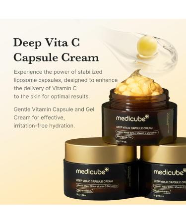 medicube Glass Skin Refining Duo at Night: Deep Vitamin C Golden Capsule Face Moisturizer and Turmeric Overnight Wrapping Peel Off Mask 2.0 - Buy Online on GoSupps.com