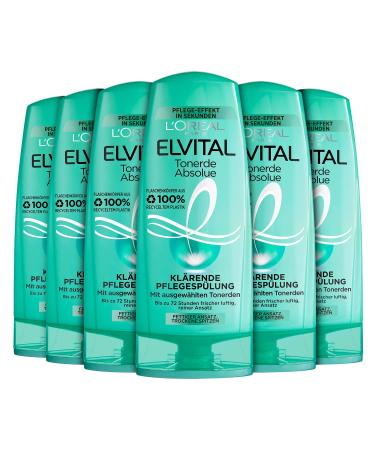 L'Or al Paris Elvital Conditioner Clay Absolue pack of 6 (6 x 250 ml)