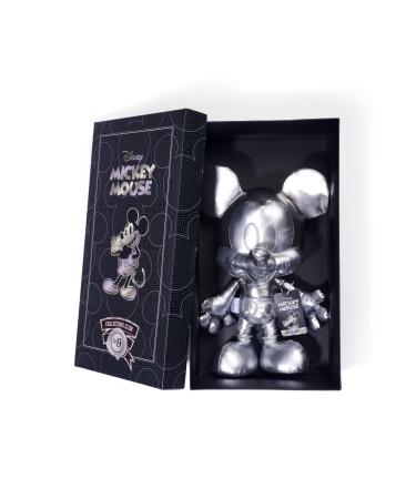 Simba 6315870308 Disney Silver Mickey Mouse - September Edition Amazon Exclusive 35 cm Plush Figure in Gift Box Special Limited Edition Collectible Soft Toy Suitable for Children from Birth 9th September