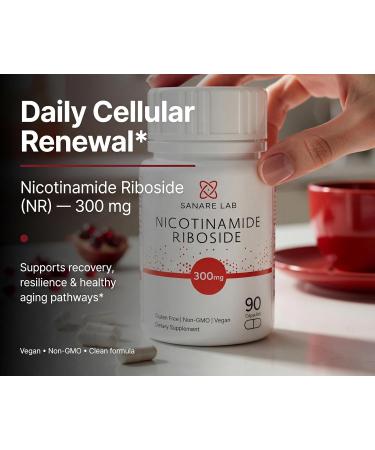 NAD+ Supplement with Nicotinamide Riboside (NR) 300 mg | Cellular Energy & Metabolism Support | 90 Capsules 90 Count (Pack of 1) - Buy Online on GoSupps.com