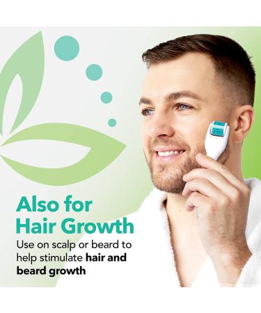 Derma Roller Kit for Face & Body - 0.25mm Microneedle Dermaroller Tool with 3 Replacement Heads - 600 Titanium Micro Needles - Includes Storage Case - Buy Online on GoSupps.com