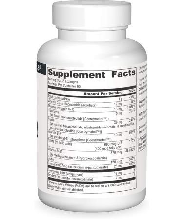 Source Naturals Coenzymate B Complex Peppermint Lozenges - 120 Count - Buy Online on GoSupps.com