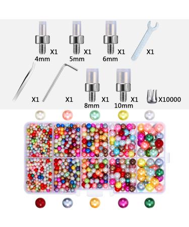 Pearl Setting Machine and Hand Press Tools for DIY Crafts - Beads Rivet Fixing with Tweezers and Wrench - Buy Online on GoSupps.com