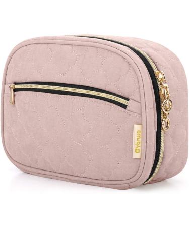 Yarwo Pink Makeup Bag Organizer | Cosmetic Brush Set Storage for Travel & Vacation | Stylish Makeup Accessories Holder - Buy Online on GoSupps.com