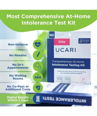 UCARI Intolerance & Food Sensitivity Test Kit | 1500+ Food, Environmental & Skin Tests | Non-Invasive Bioresonance Health Testing | Fast Results - Buy Online on GoSupps.com