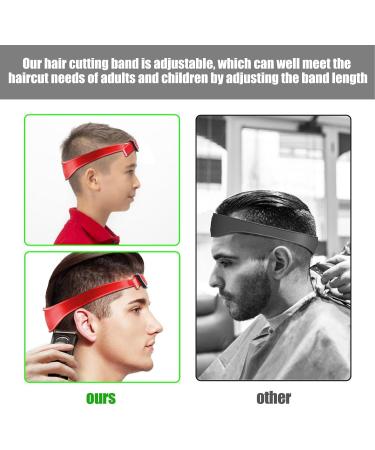 DMAIS Neck Shave Templates Silicone Soft & Non-Slip Curved Haircut Band Comfortable Washable Hair Trimming Band Guide Flexible Haircut Bands for Creating Skin Fade Guides & for DIY Haircuts Red - Buy Online on GoSupps.com