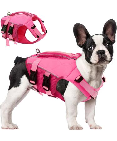 Buy Asenku Dog Wowers: Adjustable Ripstop Dog Swimming Vest for Small to XXL Dogs - Durable & Reflective for Boating Surfing & Swimming - Pink - Buy Online on GoSupps.com
