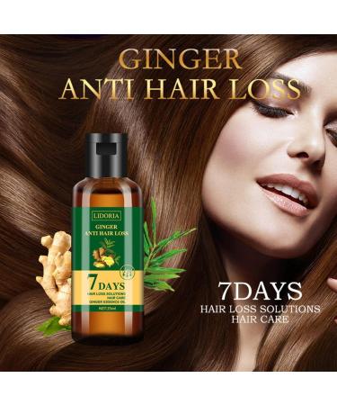 Anti Hair Loss Ginger Oil 7 Days Natural Hair Growth Oil Ginger King Nourishing Root & Scalp Serum Thicker & Stronger for Hair Loss  - Buy Online on GoSupps.com