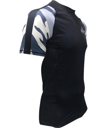 Gruff Combat BJJ Rash Guard | No Gi MMA Jiu Jitsu Shirt | Short Sleeve Fight Wear - X-Large - Buy Online on GoSupps.com