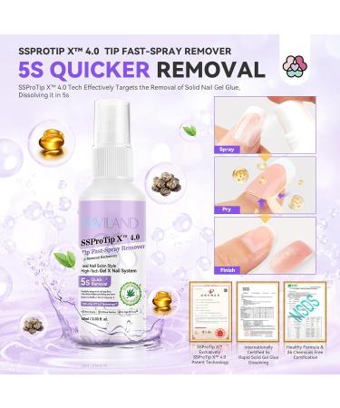 SAVILAND Nail Glue Remover Spray 60ml | Odorless & No Acetone | Quick & Easy Removal for Press-On Nails | Gel Nail Glue Remover at Home - Buy Online on GoSupps.com
