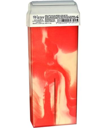 Waxee Duo Roller Wax Cartridge Set - 3 x 100ml Wide Roller for Legs & Body with Goji Berries & Shea Butter - Includes 50 Waxing Strips - Buy Online on GoSupps.com