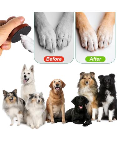 Lazy Dog Nail File & Trimmer - Ergonomic Wood Design with Replaceable Sandpaper & Cleaning Brush for Stress-Free Pet Grooming - Buy Online on GoSupps.com