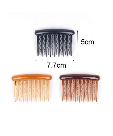 WBCBEC 18-Piece Plastic Teeth Hair Combs Set for Fine Hair - Tortoise Side Comb Hair Accessories in Multi-Colored - Buy Online on GoSupps.com