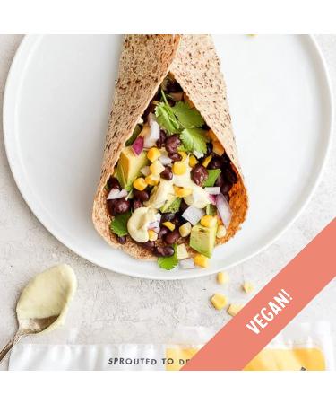 Angelic Bakehouse 7-Grain Sprouted Whole Grain Tortillas - Vegan, Kosher, Non-GMO (Pack of 3, 18 Wraps) - Buy Online on GoSupps.com