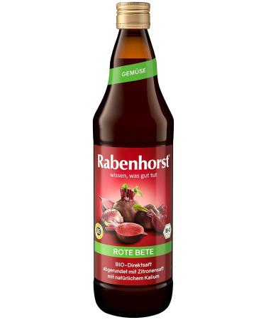 RABENHORST Organic Beetroot Juice Pack of 6 100% Pure Juice with Lemon | Premium Healthy Drink - Buy Online on GoSupps.com