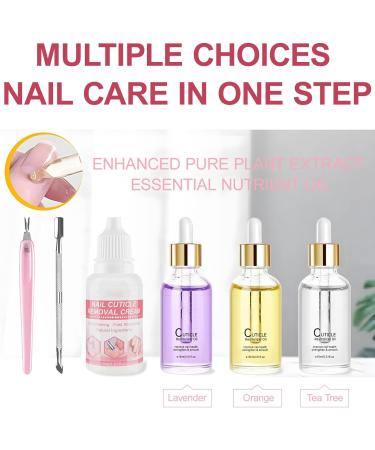 Saluaqui Nail Cuticle Care Kit Strengthens Weak Nails Trimming Tool Included Cuticle Remover Kit Safe Ingredients Easy to Use for Nourishing and Hydrating for DIY Nail LS152-1 - Buy Online on GoSupps.com