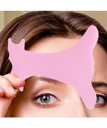 Eyebrow Stencil Lipstick Applicator Guide Tool Quick Eye Makeup Tool Multifunctional Eyebrow Positioning Tool for Women Girls Pink - Buy Online on GoSupps.com