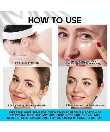 Advanced Retinol Collagen Cream with 5% Hyaluronic Acid - Anti Wrinkle and Anti Aging Face Cream for Women - Retinol Serum for Day and Night Moisturizing - Buy Online on GoSupps.com
