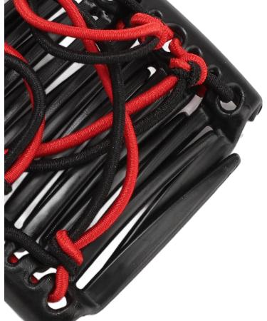Stretchy Magic Hair Comb Double Clips Bun Maker Red Purple Blue Black Coffee Rose Elastic Comb Hair Clips for Thick Curly Thin Hair - Buy Online on GoSupps.com